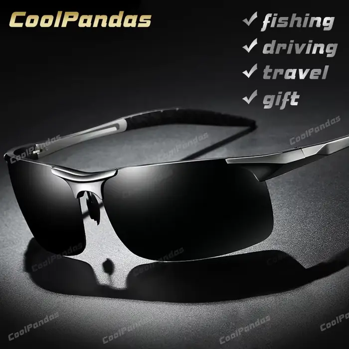 Aluminium magnésium hommes lunettes de soleil polarisées Aviation conduite lunettes de soleil mâle S