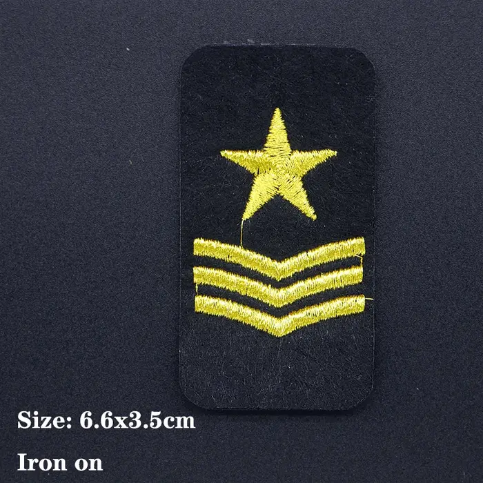Épaulette de Style académique, grade militaire, icône du Corps des Marines américains, applique brod