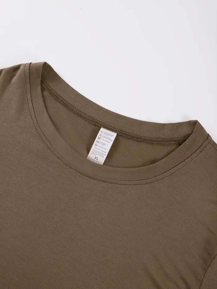 Y2K culture Sexy été coton couleur unie serré femme T-Shirt confortable Yoga femmes élasticité manch
