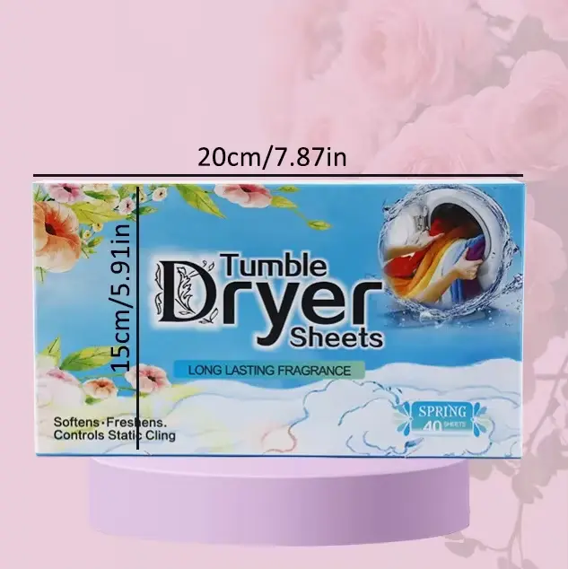 120/40 feuilles doucisseur de tissu feuilles de séchage Ultra doux parfum frais antistatique élimina
