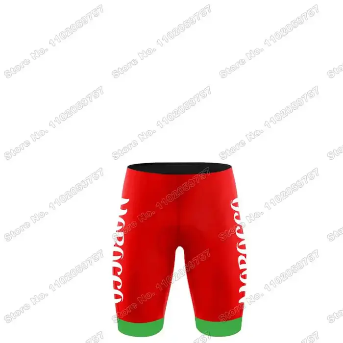 Ensemble de maillot de cyclisme de l'équipe nationale du Maroc pour hommes, vêtements de cyclisme d'