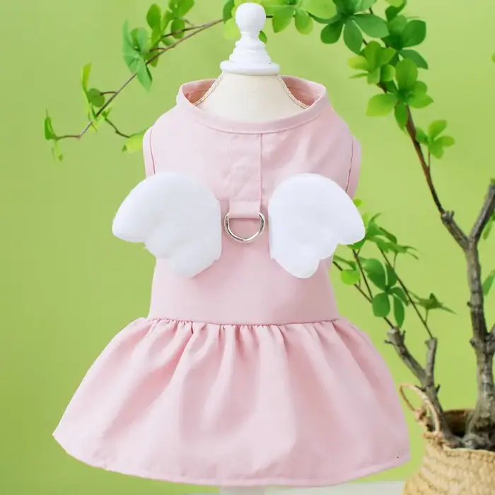 Robe à ailes d'ange pour petits chiens, Shih Tzu, vêtements d'été pour chiots, jupes de princesse, r