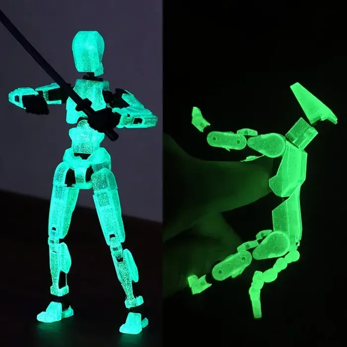 Bricolage lumineux T13 multi-articulé mobile Shapeshift Robot 3D imprimé Mannequin chanceux