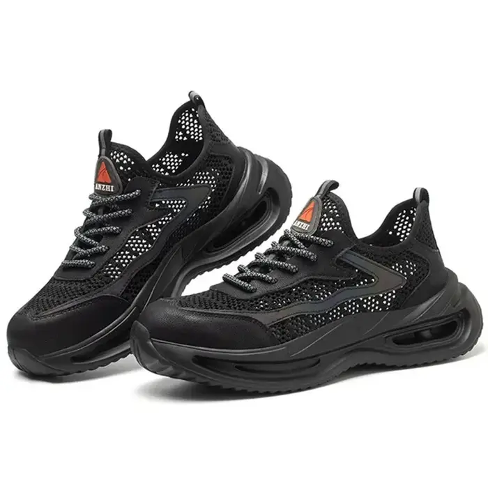 Chaussures de sécurité pour hommes, anti-écrasement, anti-perforation, avec embout en acier, durable