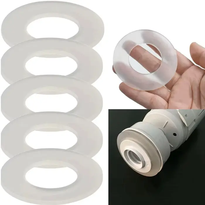 Lot de 5 joints d'étanchéité pour valve de chasse d'eau en silicone, diaphragme, accessoires de sall