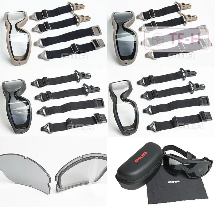 Lunettes tactiques FMA JT Spectra protection oculaire chasse airsoft monture rail casque