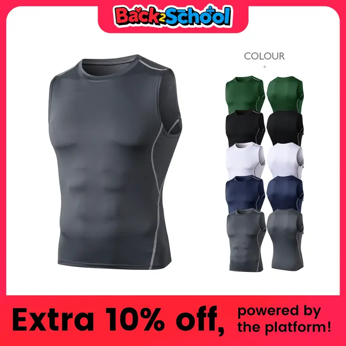 T-shirt de course à séchage rapide pour homme, maillot de compression en fibre, chemise d'entraîneme