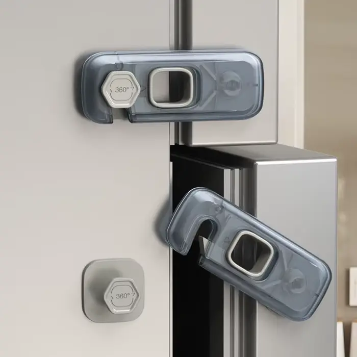 Serrure de réfrigérateur multifonction pour enfants, Protection de sécurité pour enfants, Anti-pince