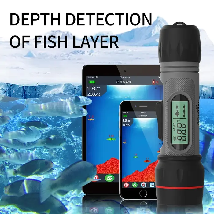 Erchang-Détecteur de poisson sans fil F12B, sondeur explorez o aste, profondeur de 90m, macar étanch