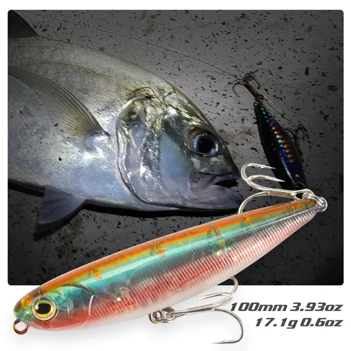 Hunthouse flottant Topwater crayon leurre de pêche appât dur Surface WTD Wobblers pêche à la traîne 
