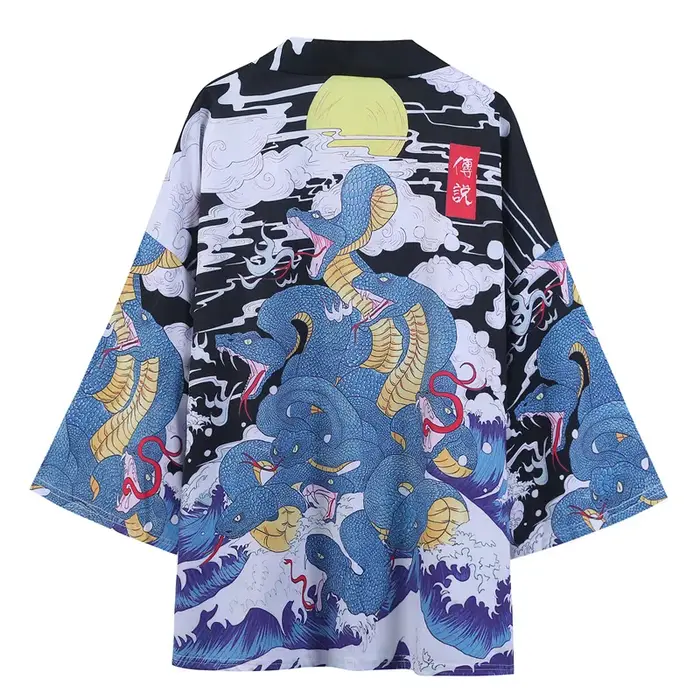 Kimono traditionnel japonais Vintage pour hommes et femmes, Cardigan samouraï Yukata Kimono, vêtemen