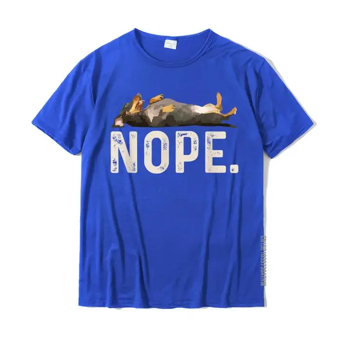 T-shirt en coton Lazy Dachshund pour adultes