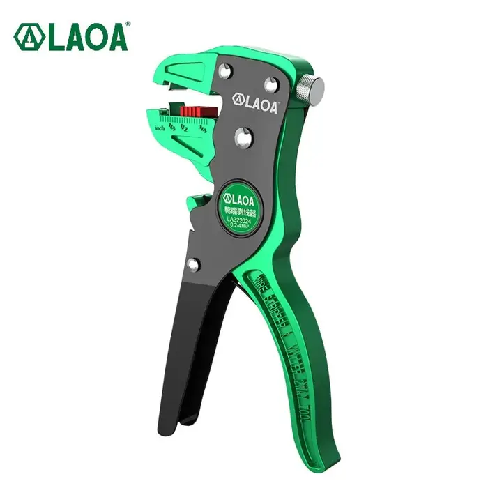 LAOA Automatique Fil Stripper Flatwire Cutter Pince À Décaper 0.2 à 4mm Plage Réglage de La Longueur
