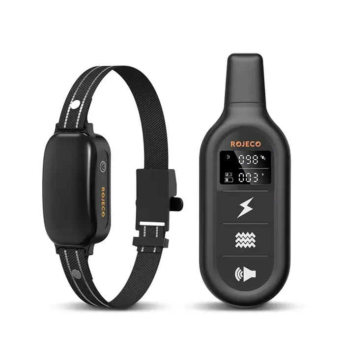 ROJECO collier d'entraînement électrique pour chien 3300 pieds, télécommande IPX7, vibrateur étanche