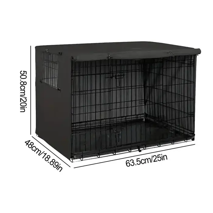 Couverture de caisse pour animaux de compagnie Oxford, imperméable, coupe-vent, chenil, chien, chat,
