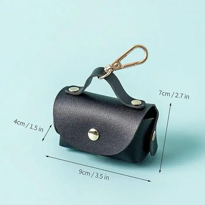 Distributeur de sacs poubelles pour chiens, sac Portable en cuir pour chiens, fournitures pour anima