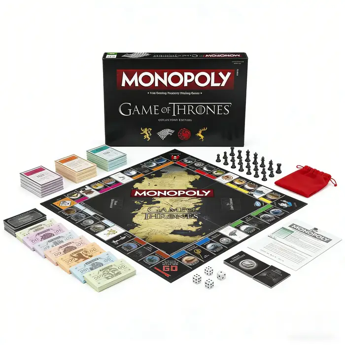 Jeu de société Monopoly Game of Thrones édition collector thème Westeros jeu de plateau pour adultes et adolescents occasions spéciales