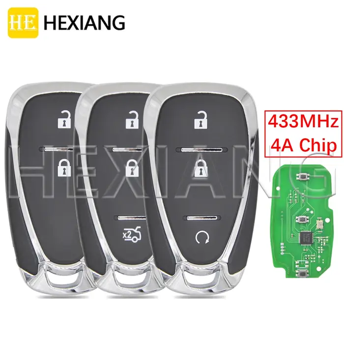 Clé télécommande de voiture de proximité à puce HE 4A verrouillée, 433MHz, 2/3 boutons, avec pour Ch
