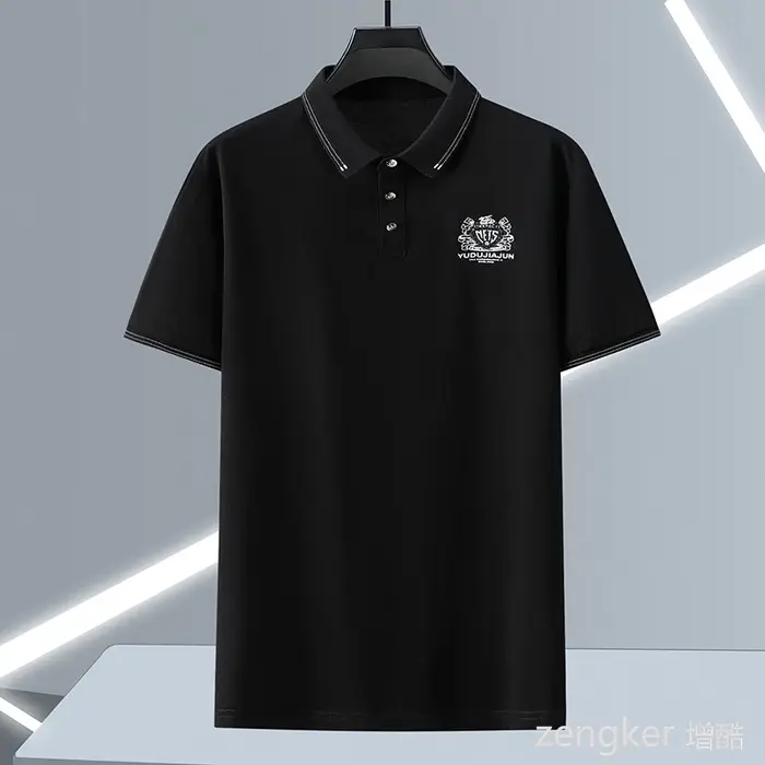 Polo grande taille à manches courtes pour hommes, T-Shirt Paul à la mode, vêtements tendance pour gr