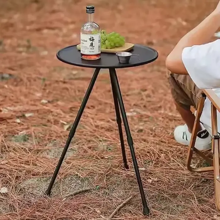 DDPNKL-Petite Table Ronde d'Extérieur, Camping, Loisirs, Pique-Nique Portable Ultra Légère, Table de