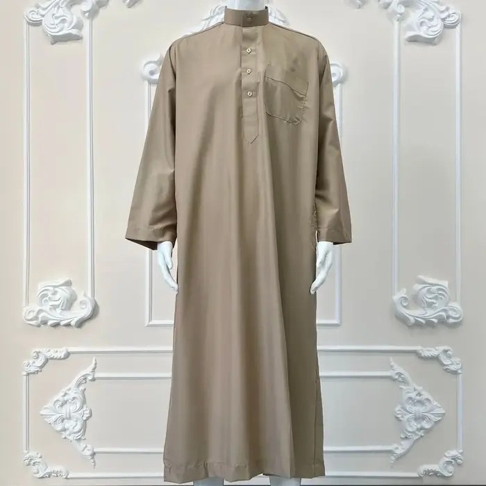 Vêtements modestes pour hommes musulmans : Jalabiya blanche, Thobe, Kurta arabe, Pyjama, Kaftan de D
