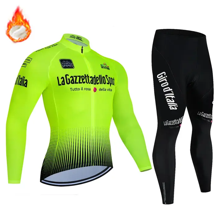 Tour d'italie D'ITALIA vêtements De cyclisme chemisier pour hommes uniforme Costume vélo polaire Jer