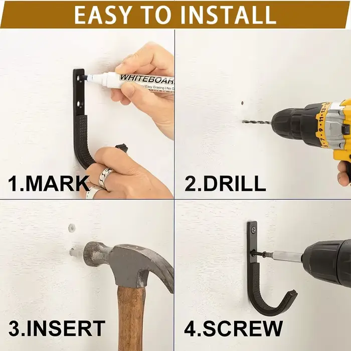 Support mural pour pistolet horizontal