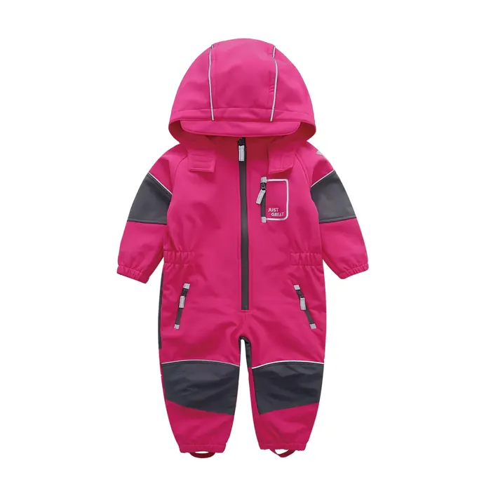 NEYKING-Salopette à capuche pour enfants, salopette softshell pour salle de bain, extérieur, barbote