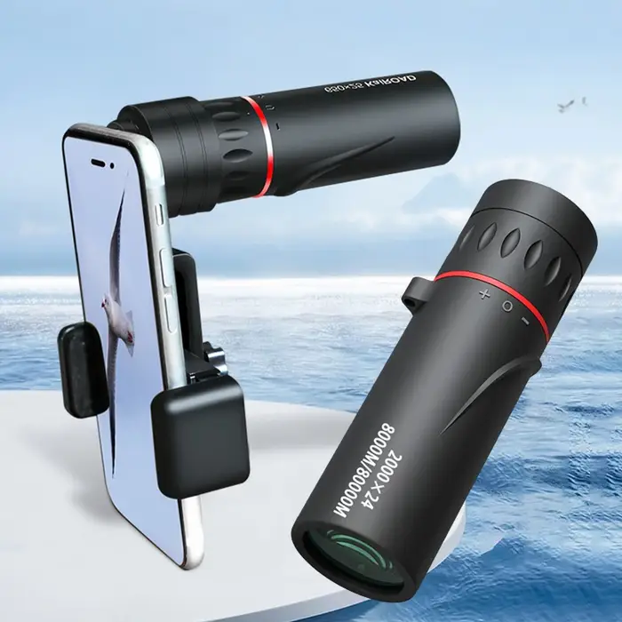 Télescope Monoculaire 2000x24 HD Portable Mini pour Randonnée Chasse Observation Oiseaux Téléscope Zoom