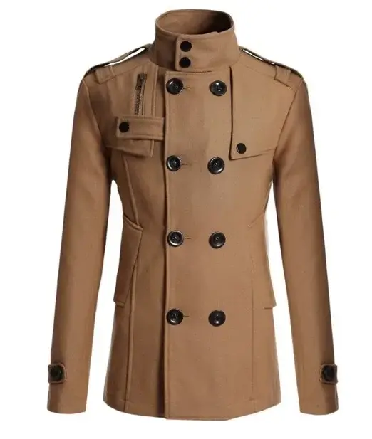 Manteau médiéval pour homme, nouveau manteau en laine pour homme, veste coupe-vent en laine, vêtemen