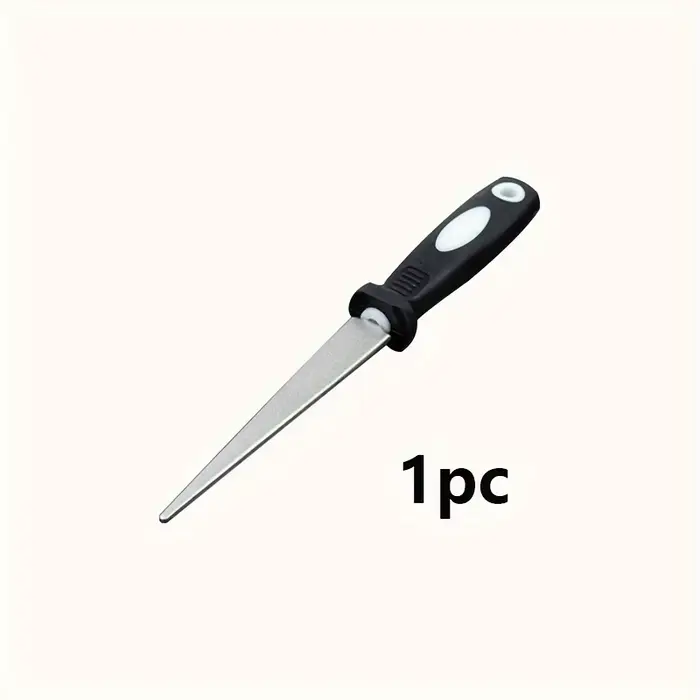 Aiguiseur de diamant, lime à double grain métallique, aiguiseur pour ciseaux et outils de jardinage