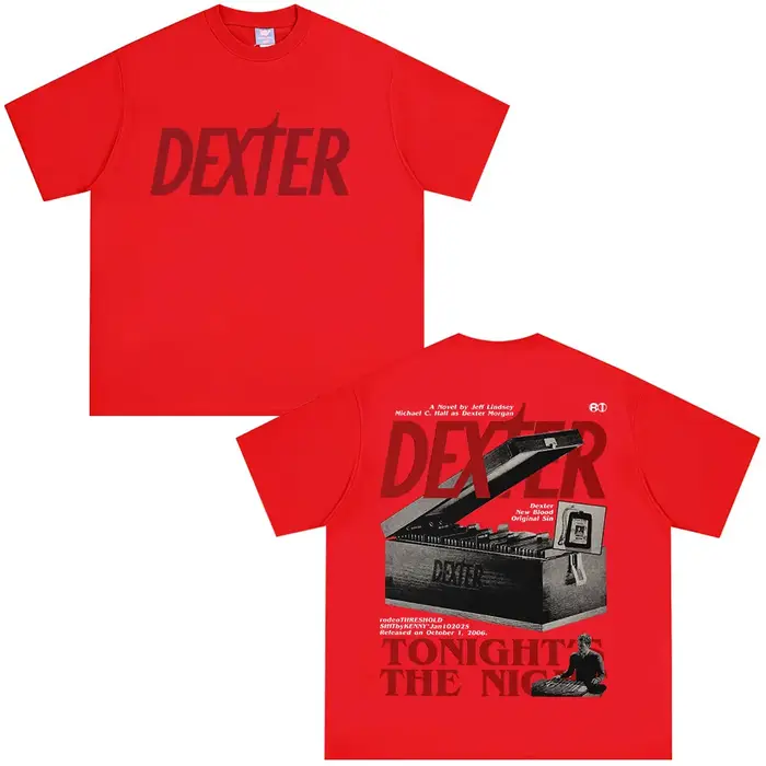 Dexter Morgan ce soir la nuit T-shirts hommes femmes vêtements coton manches courtes surdimensionné 