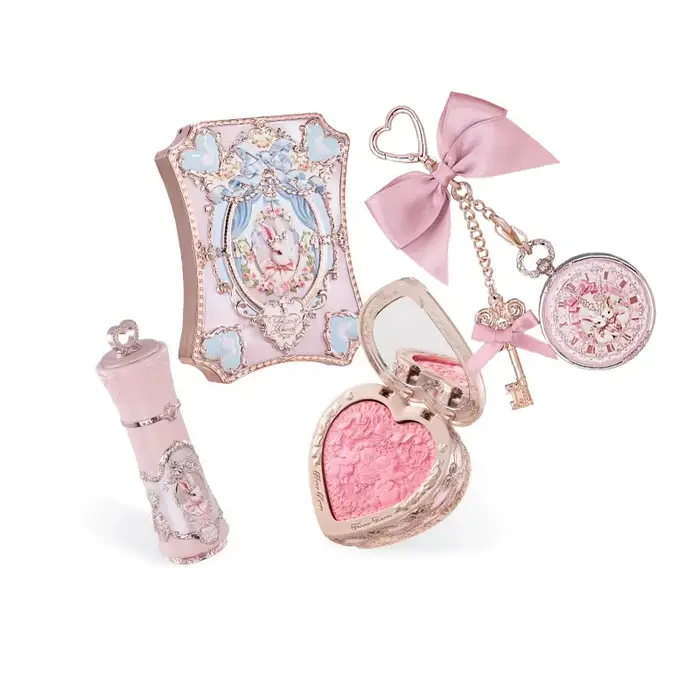 Coffret Cadeau Flowerknows Bunny Garden Collection : Palette Maquillage Haute Pigmentation, Baume à 