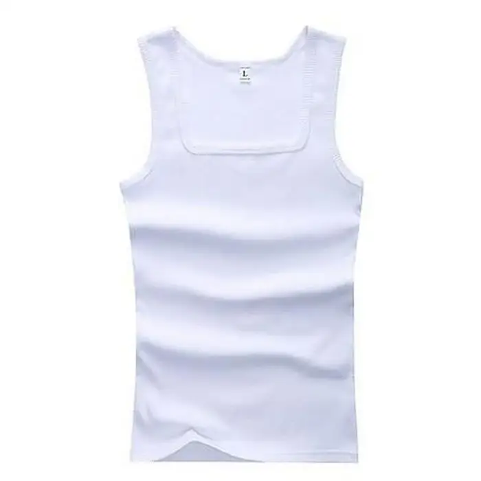 Été grande taille hommes femmes vêtements noir blanc gris débardeurs Singlets 100% coton Fitness hom