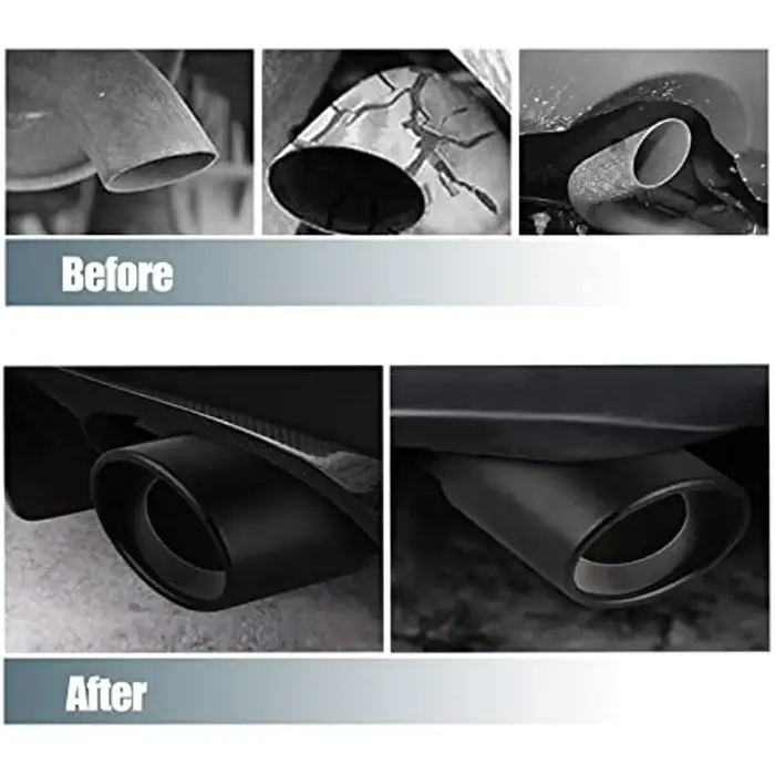 Embout de silencieux d'échappement universel pour voiture, tuyau en acier inoxydable, garniture chro