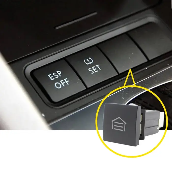 Bouton de commutation de Garage à lumière LED rouge pour voiture, interrupteur marche/arrêt pour VW 