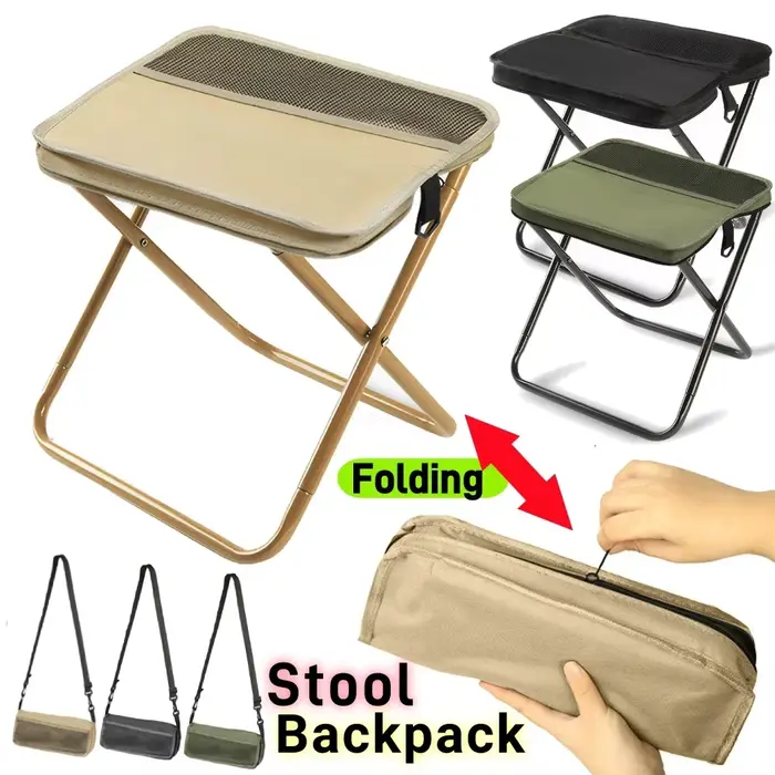 Tabouret pliant pour loisirs de plein air, camping et randonnée, voyages de pêche, tabouret portable