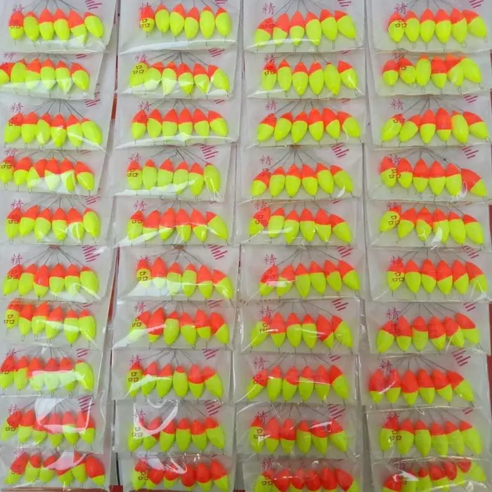120 pièces (20 paquets) flotteur sept étoiles pêche à la carpe flotteur bouées de pêche grande taill