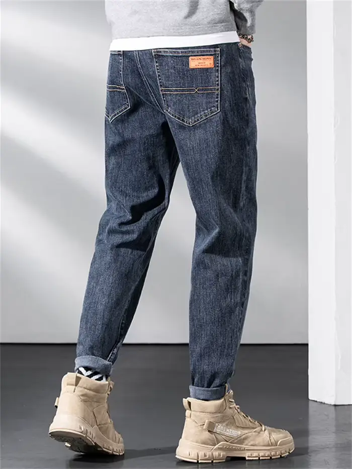 Hommes sarouel jean ample Baggy décontracté Joggers Hip Hop Denim pantalon Camouflage Patchwork Stre