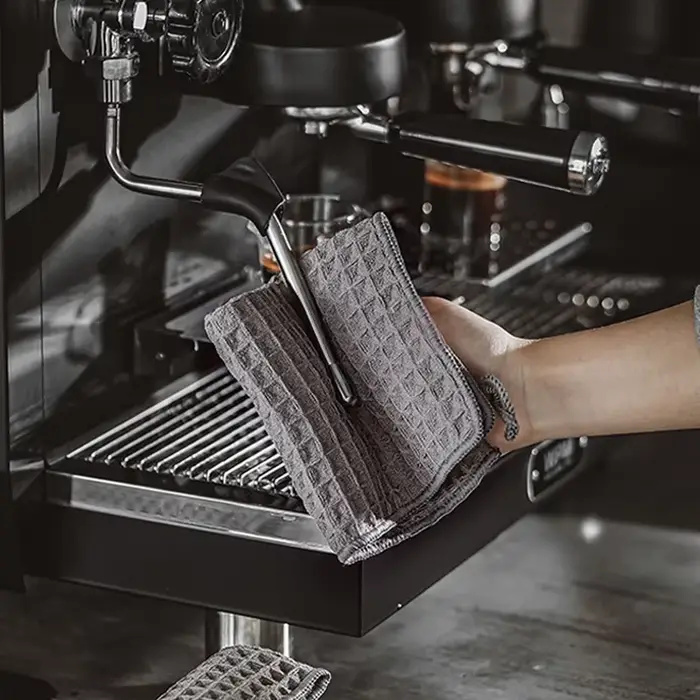 Serviette de Barista Super absorbante, chiffon spécial pour Machine à café, sans peluches, carrée, c