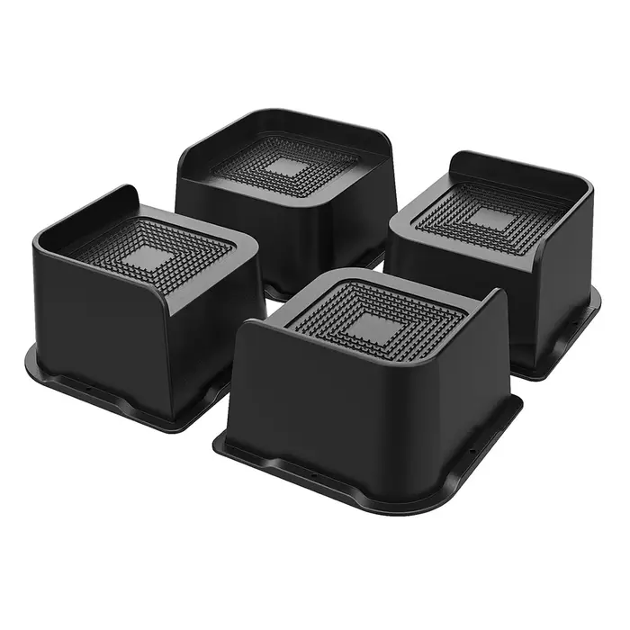 A04I rehausseurs de lit robustes de 3 pouces, rehausseurs de meubles à ouverture large de 4,8x4,8 po
