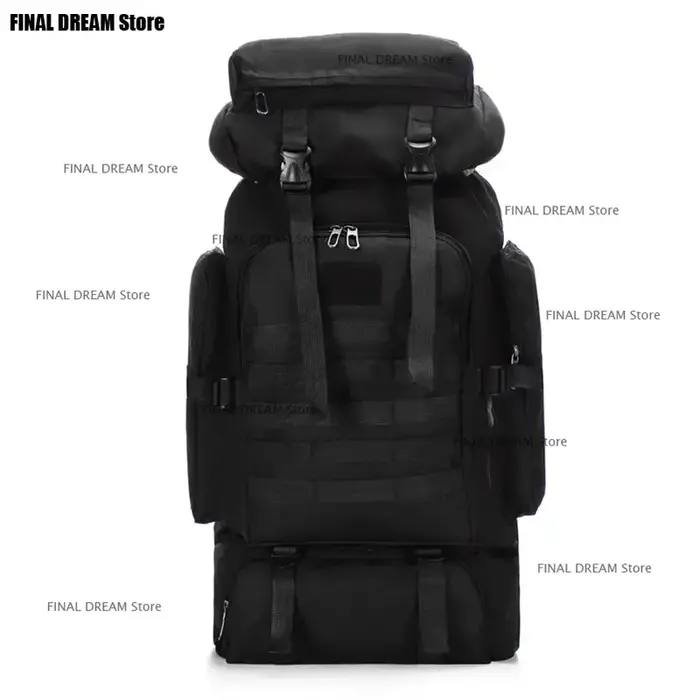 Grande capacité 80L imperméable Camouflage randonnée sac à dos décontracté tactique Sports de plein 