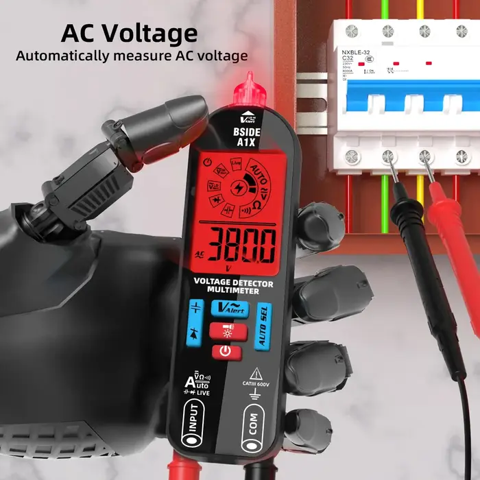 BSIDE multimètre numérique intelligent testeur électronique Rechargeable AC DC sans contact NCV comp