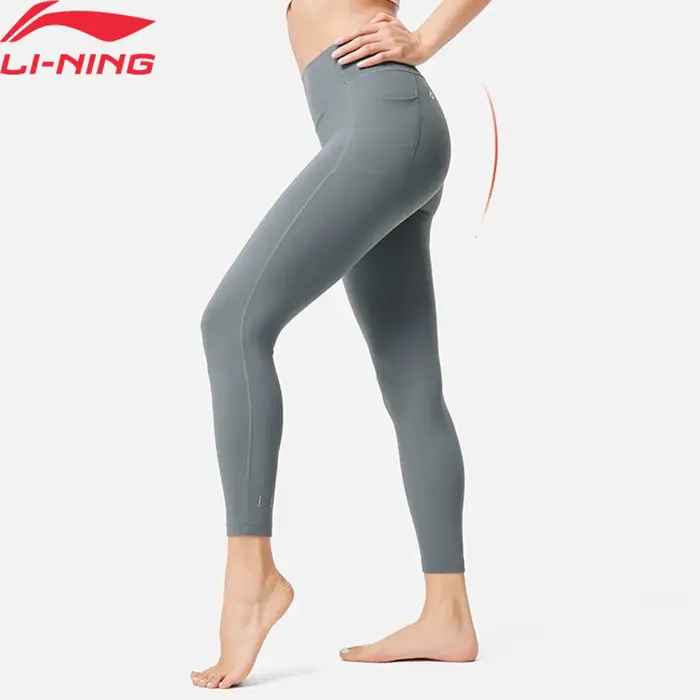 Li-Ning Pantalon d'entraînement pour femme INNOSOFT Coupe ajustée Rétention de la forme 79% Polyamid