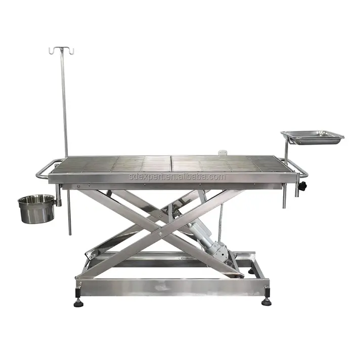 Équipement chirurgical vétérinaire Table chirurgicale électrique en acier inoxydable 304 Table d'exa