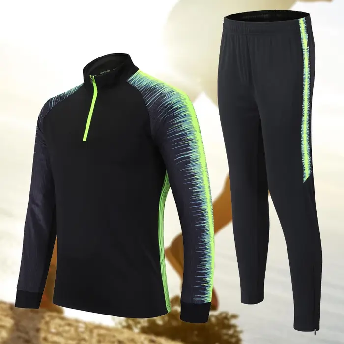 Ensemble de sport de course à pied pour homme, pantalon long d'automne, imprimé, séchage rapide, jog