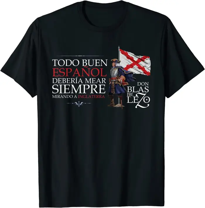 Blas De Lezo Frase Camiseta hommes T-Shirt à manches courtes décontracté 100% coton col rond été vêt