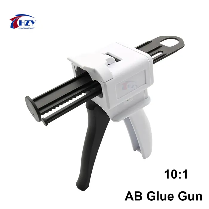 HZY 10:1 pistolet à colle manuel AB pistolet à colle époxy scellant 50ml pistolet de distribution ap