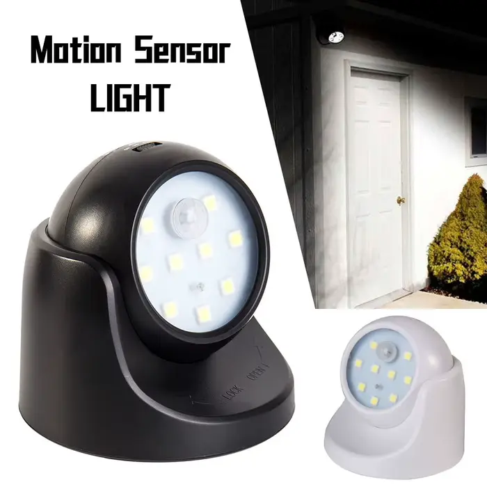 Applique murale LED polyvalente avec capteur de mouvement, économie d'énergie, Rotation à 360 degrés