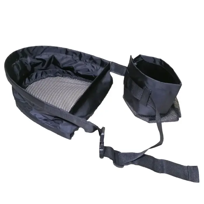 Plateau en maille pour pêche à la mouche, panier à dénuder, sac avec ceinture/sac de transport